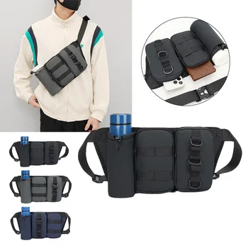 Поясная сумка, мужская спортивная сумка для мобильного телефона, женская водонепроницаемая сумка-мессенджер для бега, деловой кошелек для кассира, Нагрудная сумка большой емкости