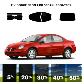 Предварительно Обработанная нанокерамика car UV Window Tint Kit Автомобильная Оконная Пленка Для DODGE NEON 4 DR СЕДАН 2000-2005