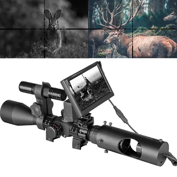 Прицелы ночного видения, Охотничий Оптический Прицел, Тактическая 850-нм Инфракрасная светодиодная ИК-камера, Водонепроницаемое устройство ночного видения Для Охоты
