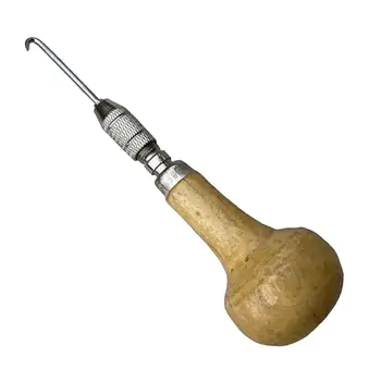 Прочный съемник струн для ракетки, деревянная ручка для нанизывания ракетки для сквоша Инструмент для руководства спортивными теннисными принадлежностями