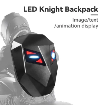 Рюкзак CRELANDER LED Knight с водонепроницаемым жестким корпусом, Ноутбук, Мотоциклетный Рюкзак, Дорожная сумка, светодиодный рюкзак с глазами