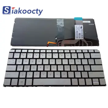 Серебристая клавиатура с подсветкой для HP Spectre 13t-v000 13t-v100 13-v000 13-v100