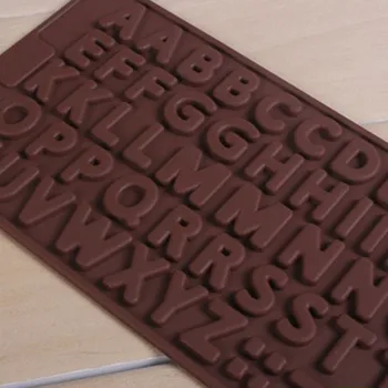 Силиконовый алфавит A B C D E F G ----X Y Z Форма для шоколада Экологически чистые инструменты для украшения 21 см * 11,5 см