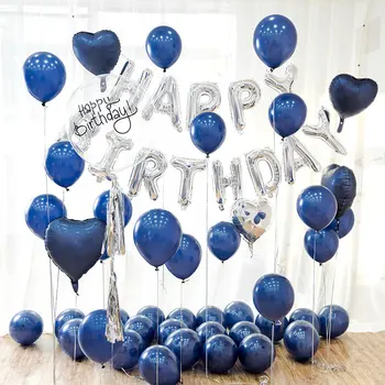Украшение вечеринки воздушный шар, голубое украшение на день рождения, украшения для вечеринки по случаю дня рождения, Украшения для дома, свадебные украшения