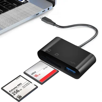 Устройство чтения карт памяти Type C Адаптер быстрой карты памяти 3в1 SD/TF Card Reader Адаптер для передачи данных для ПК Ноутбука Macbook Samsung Xiaomi