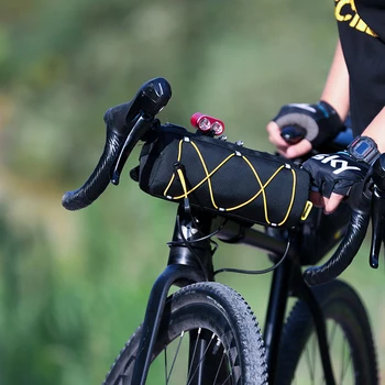Цилиндрическая передняя сумка для велосипедного руля, Многоцелевая сумка Большой емкости для горного Велосипеда