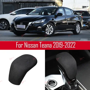 Черная ручка переключения передач, рамка, наклейка, внутренняя отделка головы, Замша для Nissan Teana 2019-2022