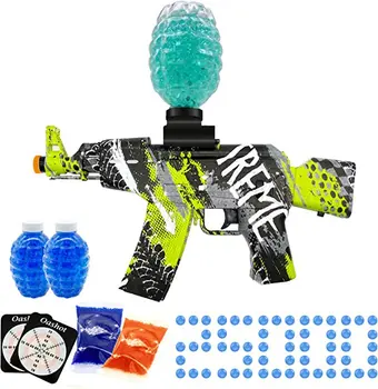 Электрический Гелевый бластер с шариками, Автоматический бластер с брызгами, с более чем 20000 водяными шариками, для активного отдыха - Командная игра, возраст от 8 лет